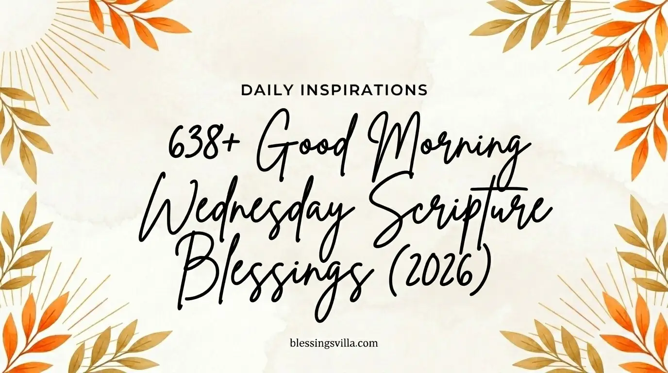 638+ Good Morning Wednesday Scripture Blessings (2026)