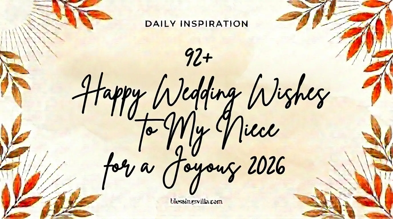 Happy Wedding Wishes to My Niece for a Joyous