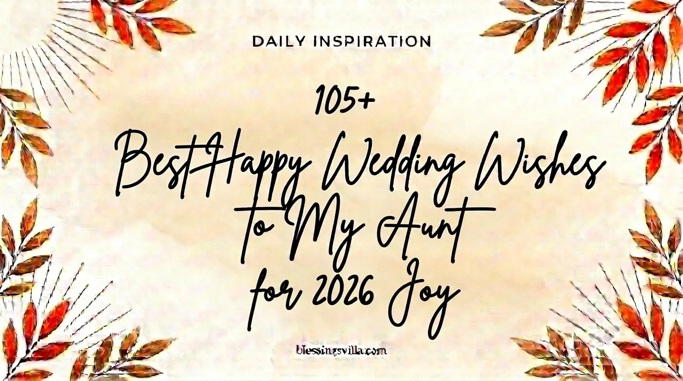 Happy Wedding Wishes to My Aunt