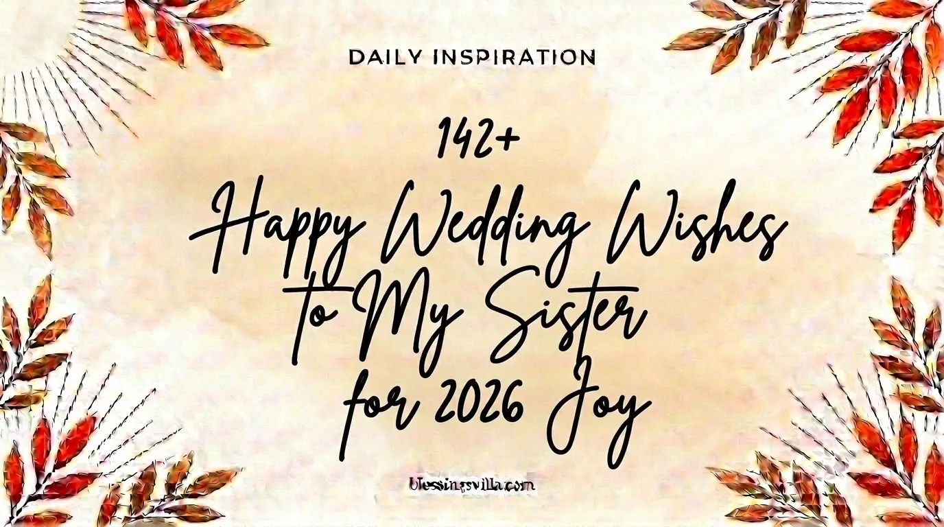 Happy Wedding Wishes to My Sister