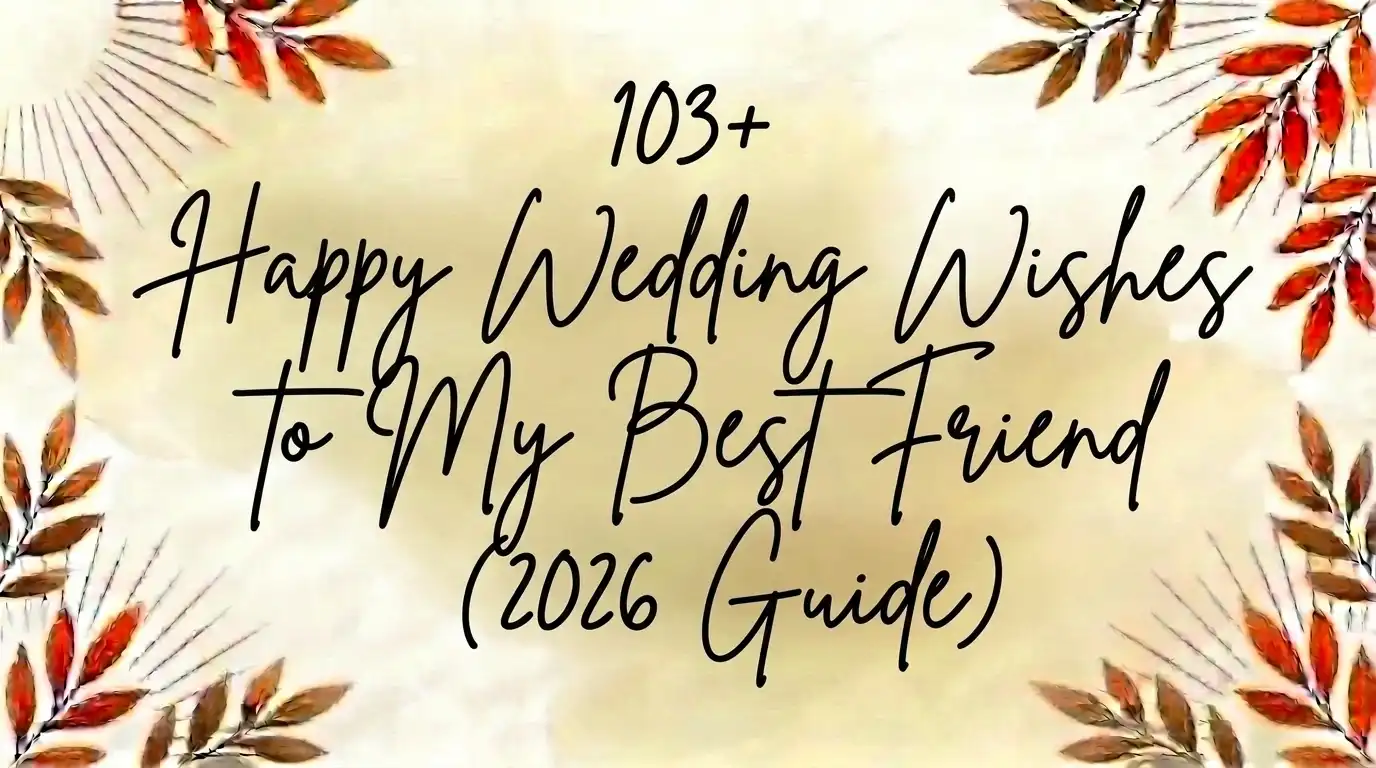 103+ Happy Wedding Wishes to My Best Friend (2026 Guide)