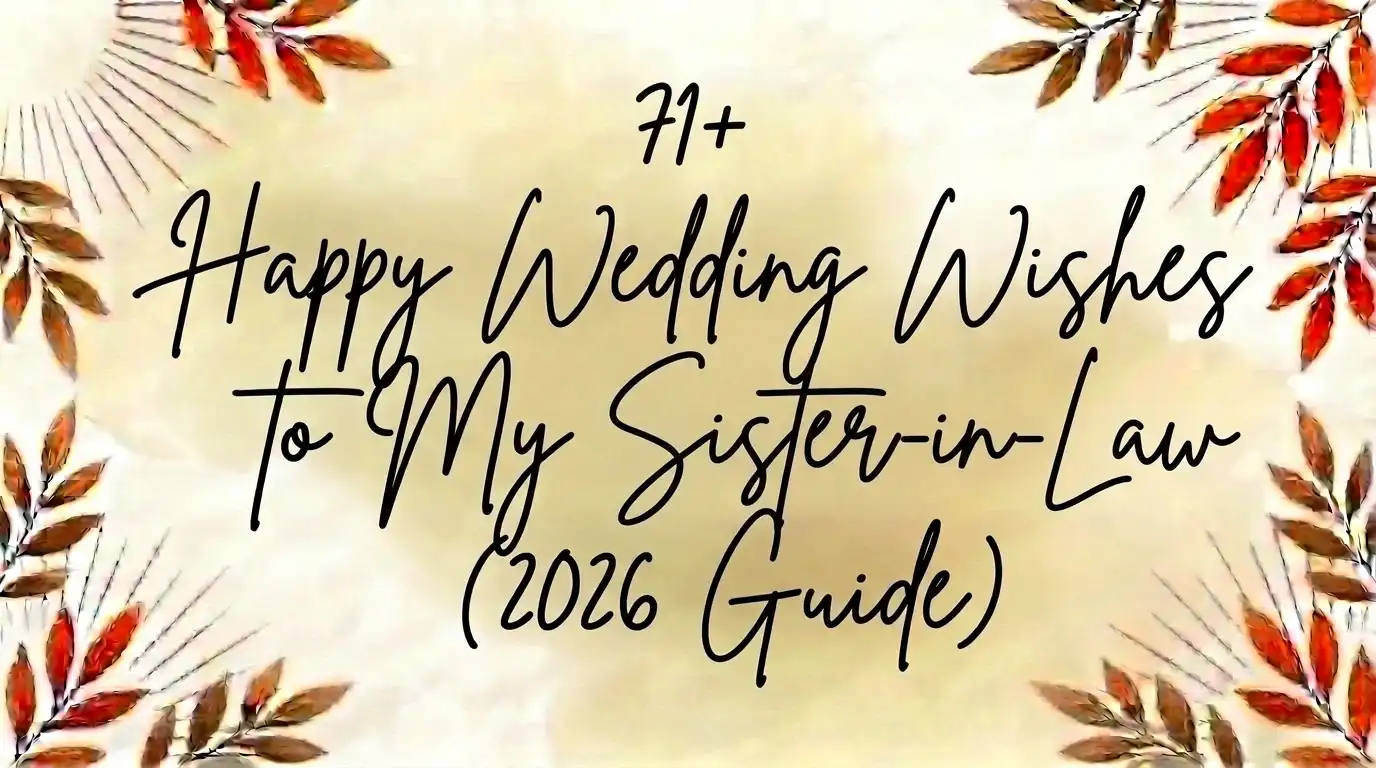 71+ Happy Wedding Wishes to My Sister-in-Law (2026 Guide)